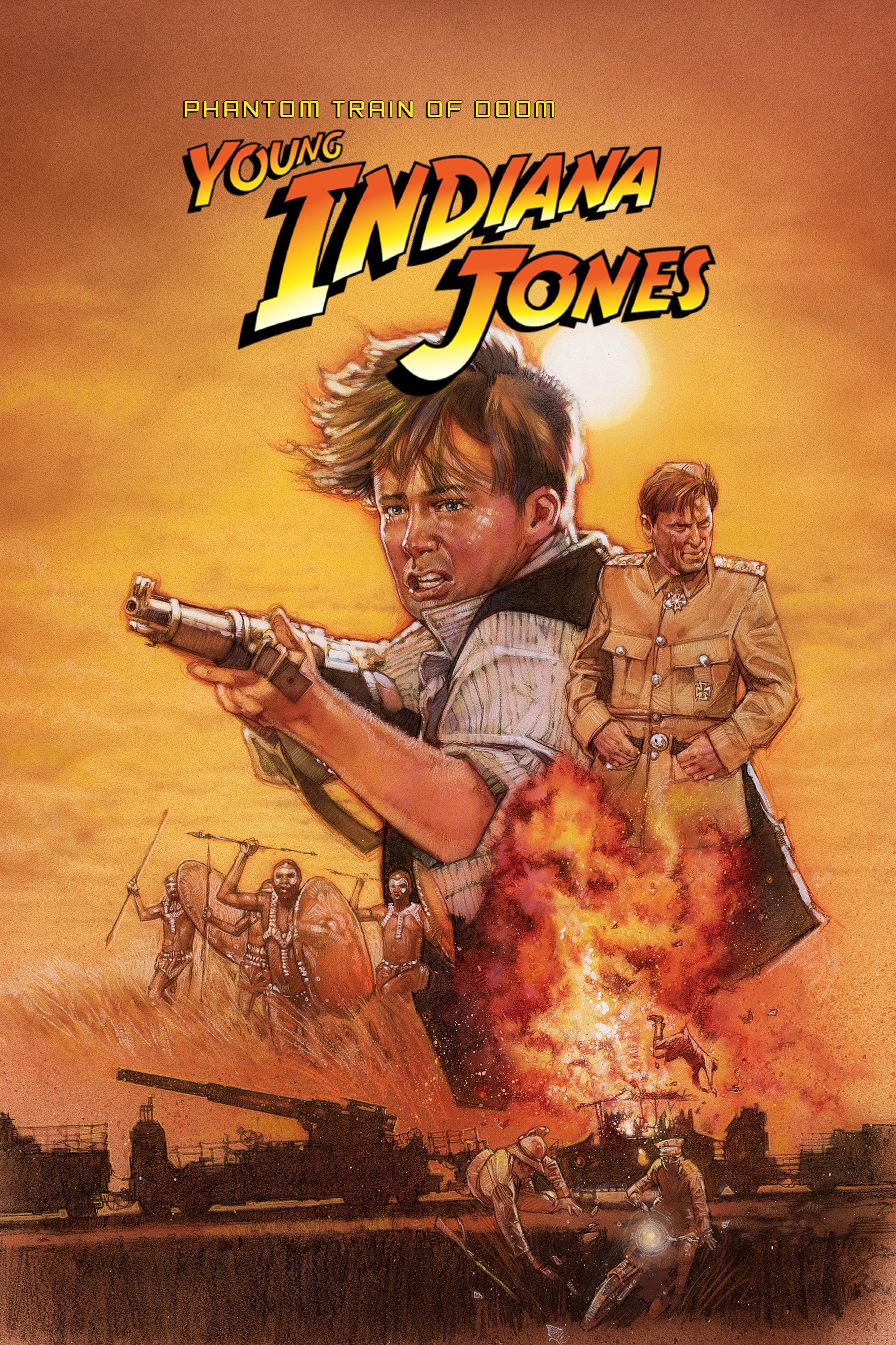 Постер The Adventures of Young Indiana Jones: Phantom Train of Doom